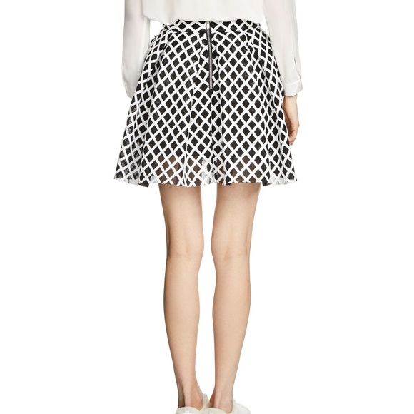 black and white jungle skirt